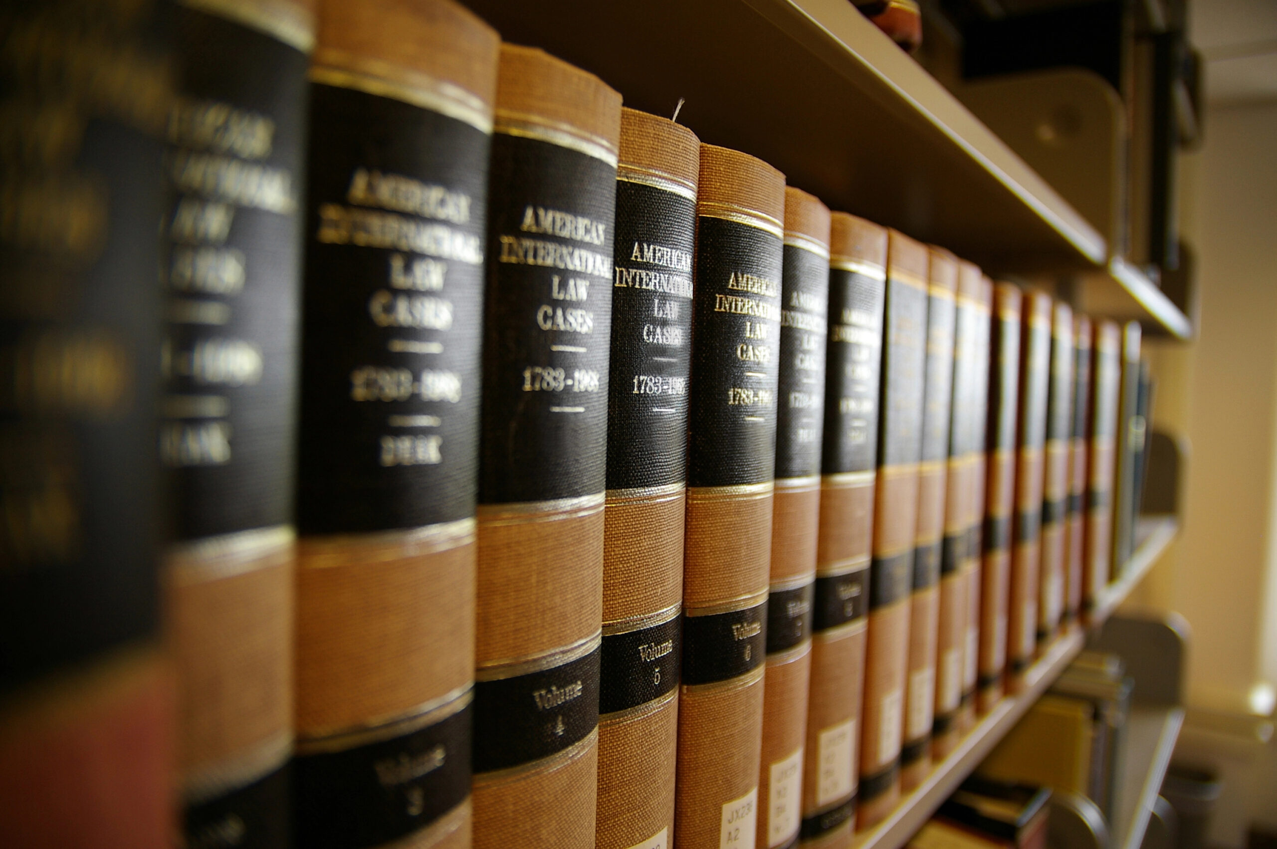 Close up of Legal Books